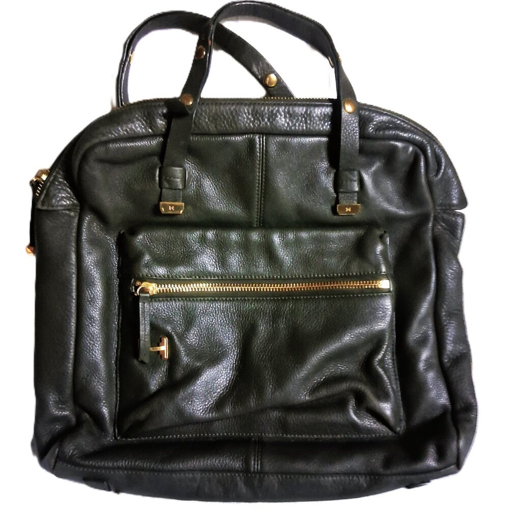 Halston Heritage North to South Downtown Rich Olive Green Tote